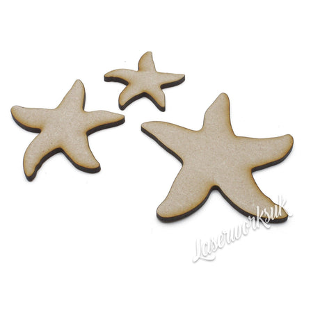 Starfish MDF Craft Shape | Sea Star Aquarium Embellishment - LaserworksUK