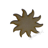 Sun MDF Craft Shapes | Weather Wooden Blank Tags Embellishment - Laserworksuk
