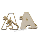 T-Rex Skeleton Dinosaur Alphabet Letters - Full Alphabet Set Available - Laserworksuk