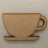 Tea Coffee Cup MDF Craft Shapes - Laserworksuk