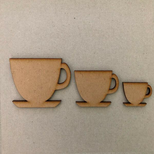Tea Coffee Cup MDF Craft Shapes - Laserworksuk