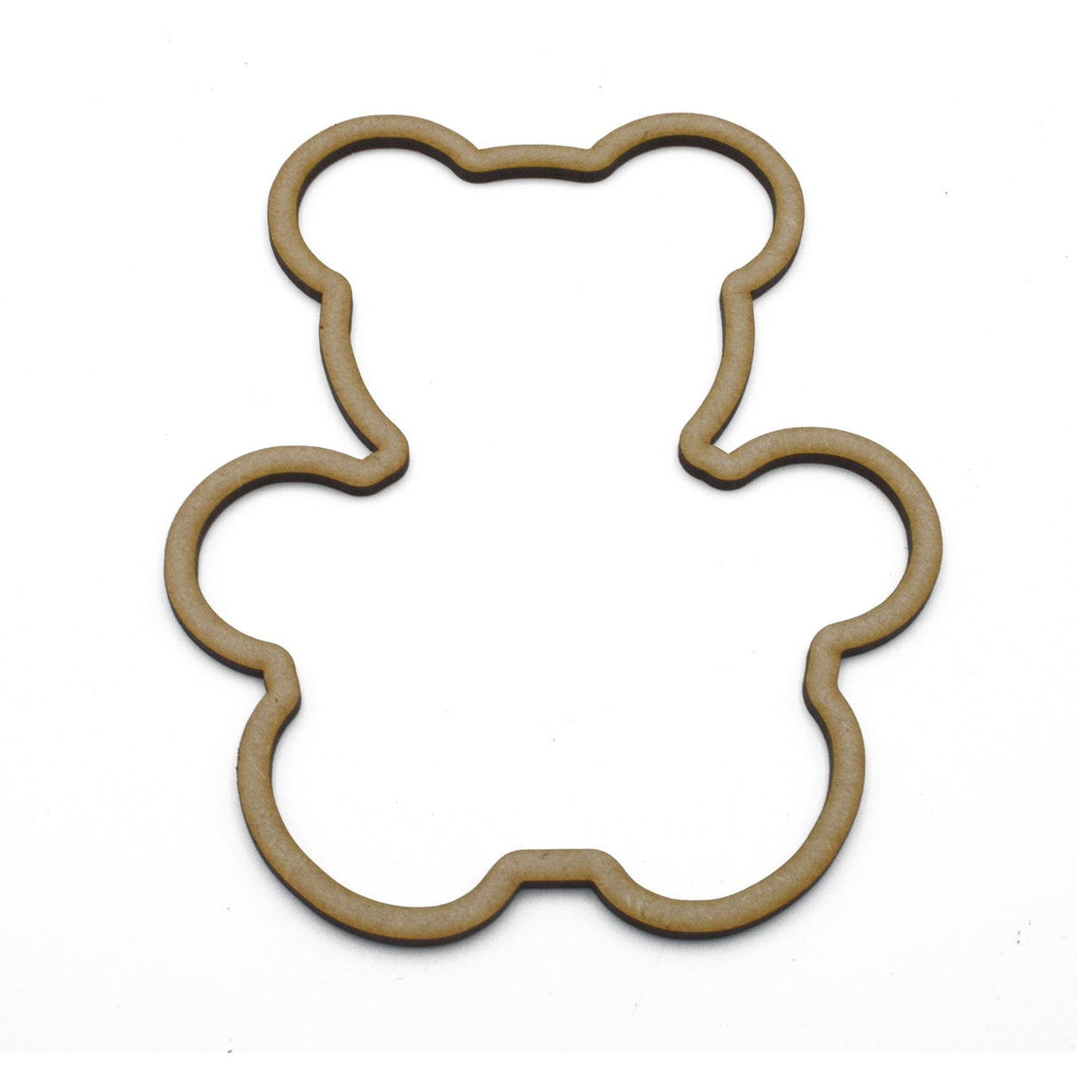 Teddy Bear Outline - Wooden Craft Shapes - Laserworksuk