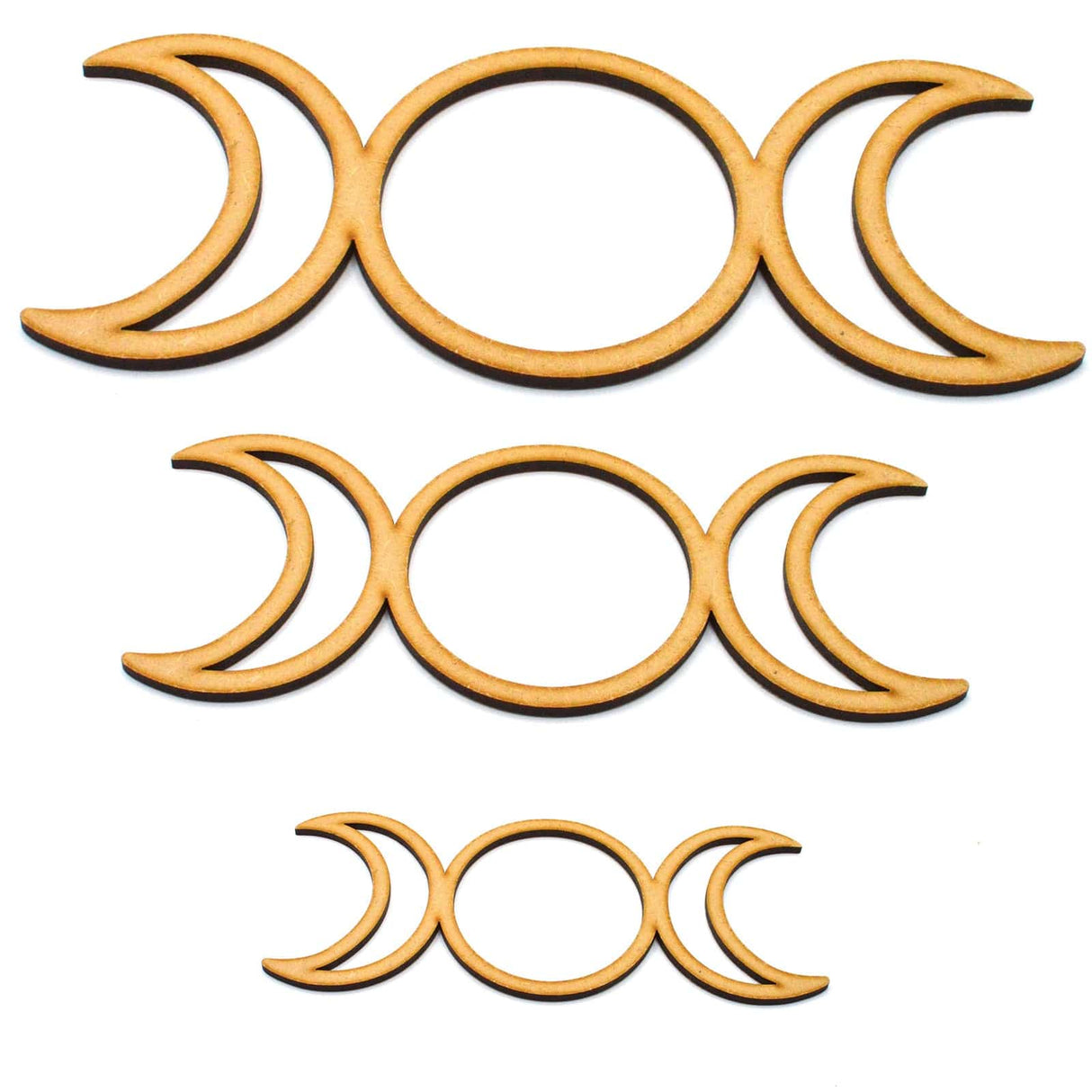 Triple Moon Goddess Symbol | Craft Shapes - Laserworksuk