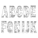 Unicorn Theme Layered Letters - Full Alphabet Set Available - Laserworksuk