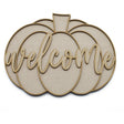 Welcome Pumpkin Halloween Sign - Laserworksuk