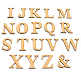 Wooden Alphabet Letters - Large Small Georgia Bold 2cm-40cm - Laserworksuk