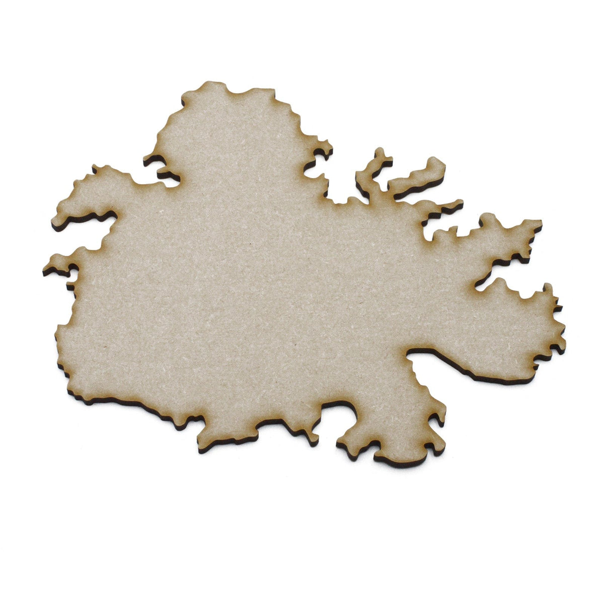 Wooden Antigua Map Shapes | Caribbean Island MDF | LaserworksUK