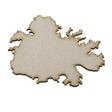 Wooden Antigua Maps - Caribbean island Map Shape - Laserworksuk