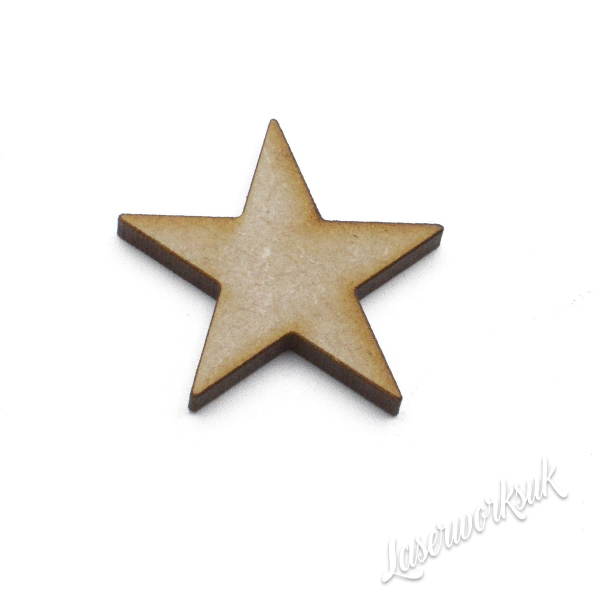 Wooden Craft Star Shapes | Christmas Star - Laserworksuk