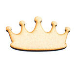 Wooden Crown Craft Shapes - Kings Head Band - Laserworksuk