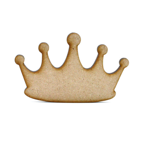 Wooden Crown Craft Shapes - Kings Head Band - Laserworksuk