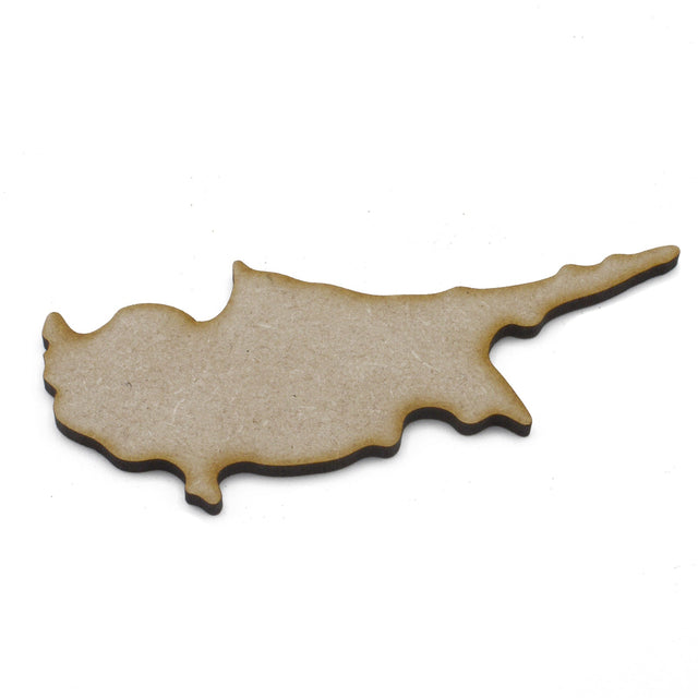 Wooden Cyprus Maps - Cypriot Map Outline Shapes - Laserworksuk