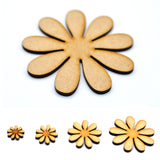 Wooden Daisy Flower Shapes For Crafts - Laserworksuk