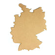 Wooden German Maps - Germany Map Outline Shapes - Laserworksuk
