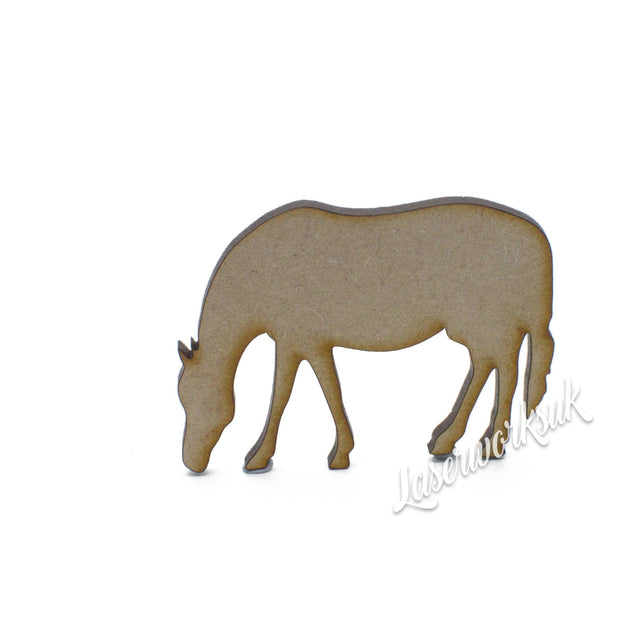 Wooden Horse MDF Craft Shapes - Laserworksuk