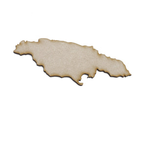 Wooden Jamaica Maps - Jamaican Map Shape - LaserworksUK