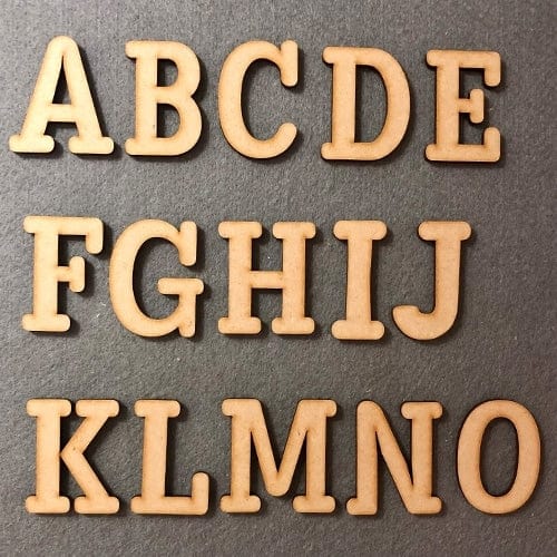 Wooden Large Letters  - Ideal For Toy Box Decor (F12) - Laserworksuk