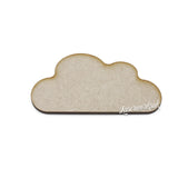Wooden MDF Cloud Shape - Solid Cloud For Crafts - Laserworksuk