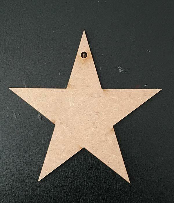 Wooden MDF Dream Catcher Hanging Mobile Nursery Star - Christmas Star –  Laserworksuk