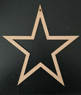 Wooden MDF Dream Catcher Hanging Mobile Nursery Star - Christmas Star Shape - Laserworksuk