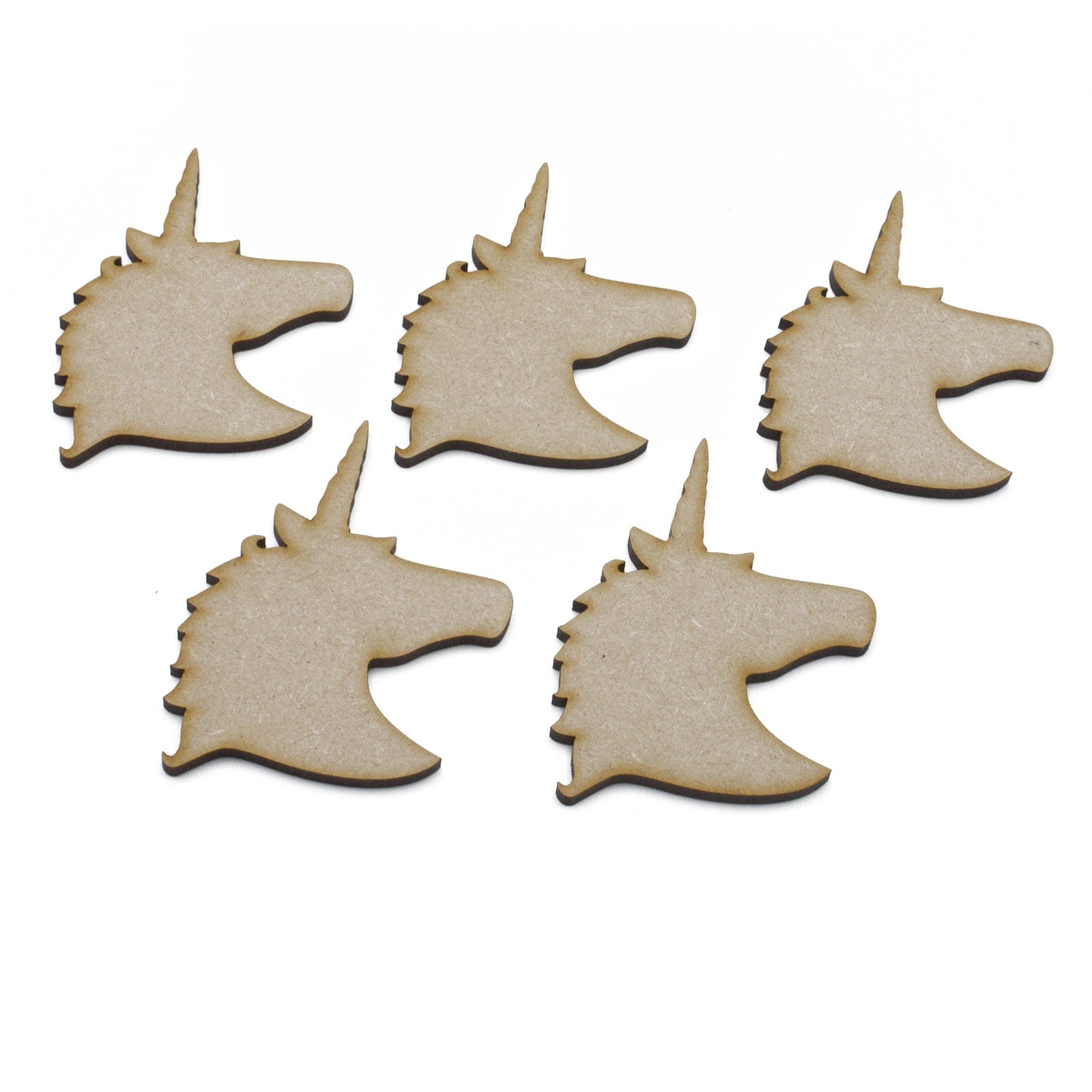 Wooden Mdf Unicorn Head Shapes - LaserworksUK