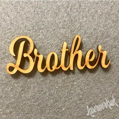 Wooden Script Words - Craft Names - Mum, Mummy, Mother, Mam, Mother - Laserworksuk