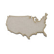 Wooden USA Outline Map - American Map Shape - Laserworksuk