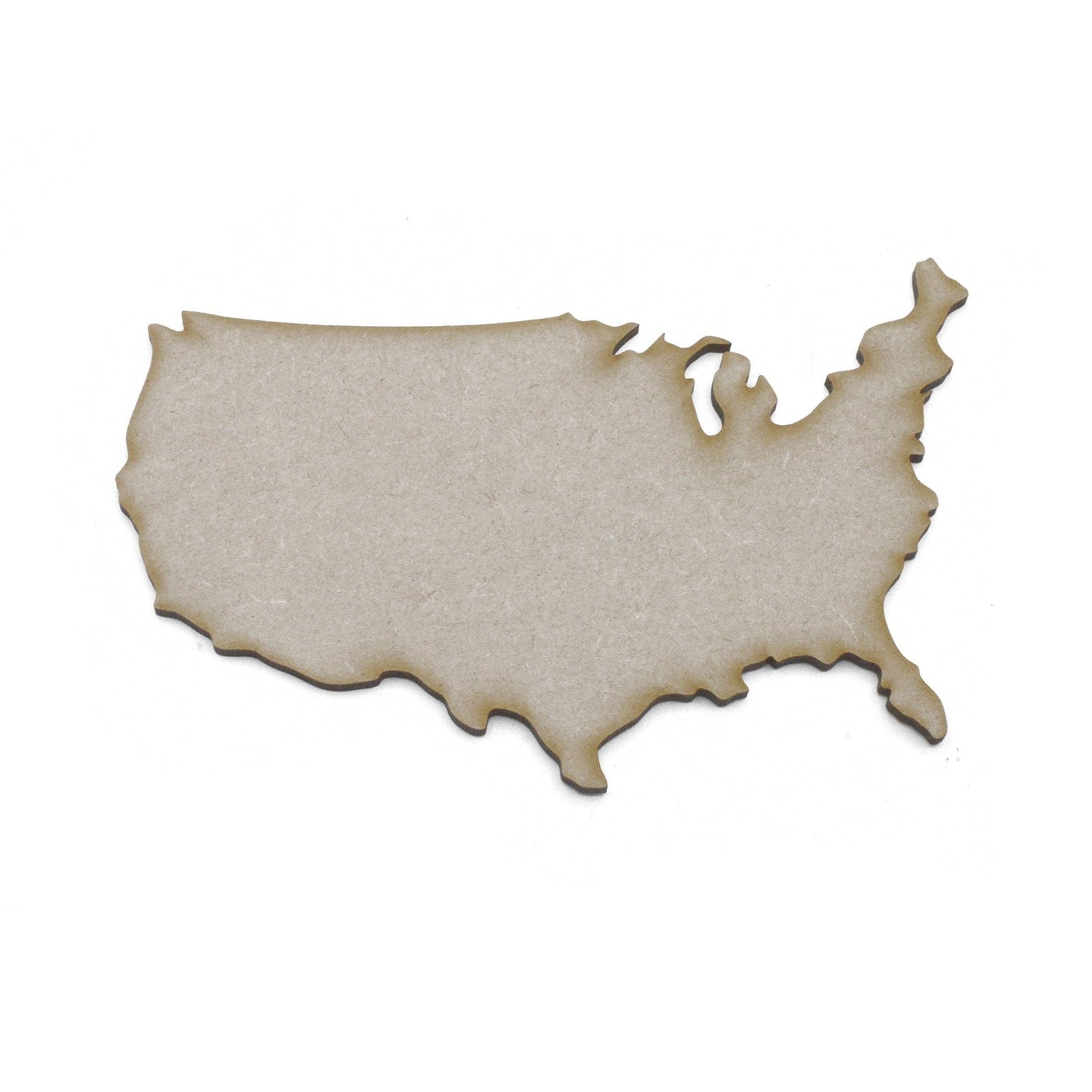 Wooden USA Outline Map - American Map Shape – Laserworksuk