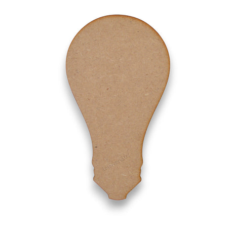Wooden Light Bulb Blanks - 3mm MDF Craft Shapes - LaserworksUK