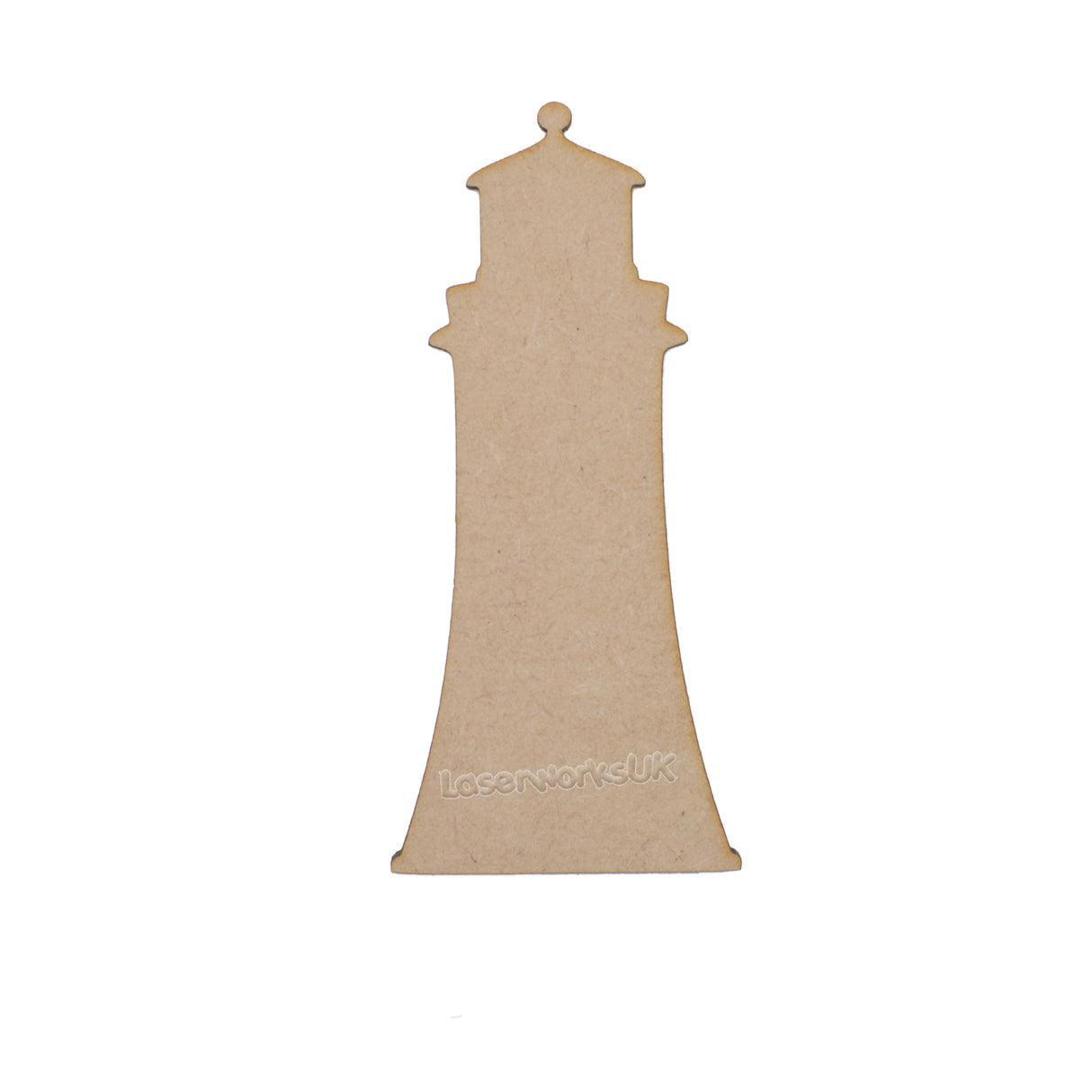 Wooden Lighthouse Craft Shape - LaserworksUK