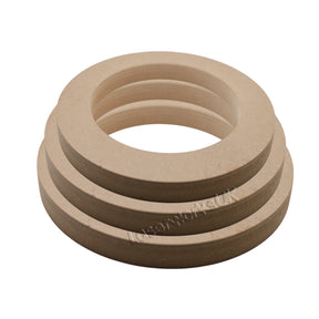 18mm Thick MDF Round Hoops - Circle Blanks Wooden Shapes - Laserworksuk