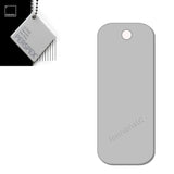 Acrylic Rectangle Keyring Blank Fobs (8cm Pack of 10) - Laserworksuk