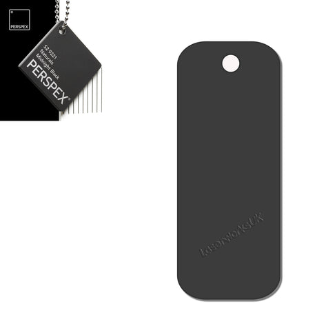 Acrylic Rectangle Keyring Blank Fobs (8cm Pack of 10) - Laserworksuk