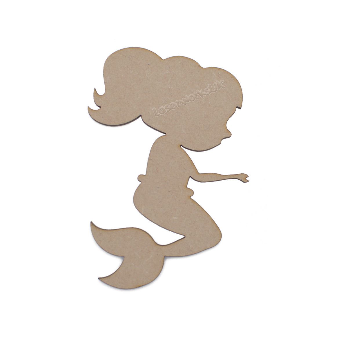 Wooden Mermaid MDF Blank Craft Shapes - LaserworksUK