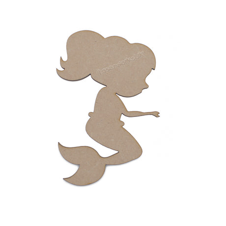 Wooden Mermaid MDF Blank Craft Shapes - LaserworksUK