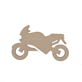 Wooden Motor Bike - Racing Bike - Craft Shapes - Laserworksuk