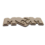 Wooden Mum & Baby Sign with Base - LaserworksUK