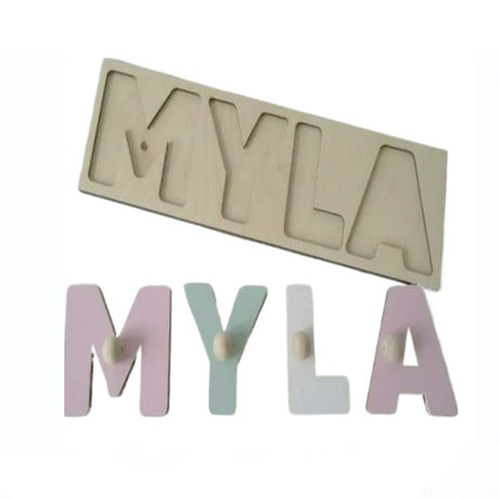 Personalised Baby Name Puzzles to Decorate - Laserworksuk