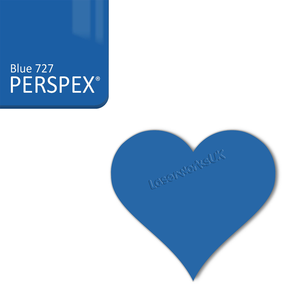 Acrylic Heart Blanks (8cm Pack of 7) - Laserworksuk