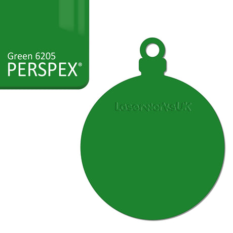 Acrylic Christmas Bauble Blanks (8cm Pack of 6) - Laserworksuk
