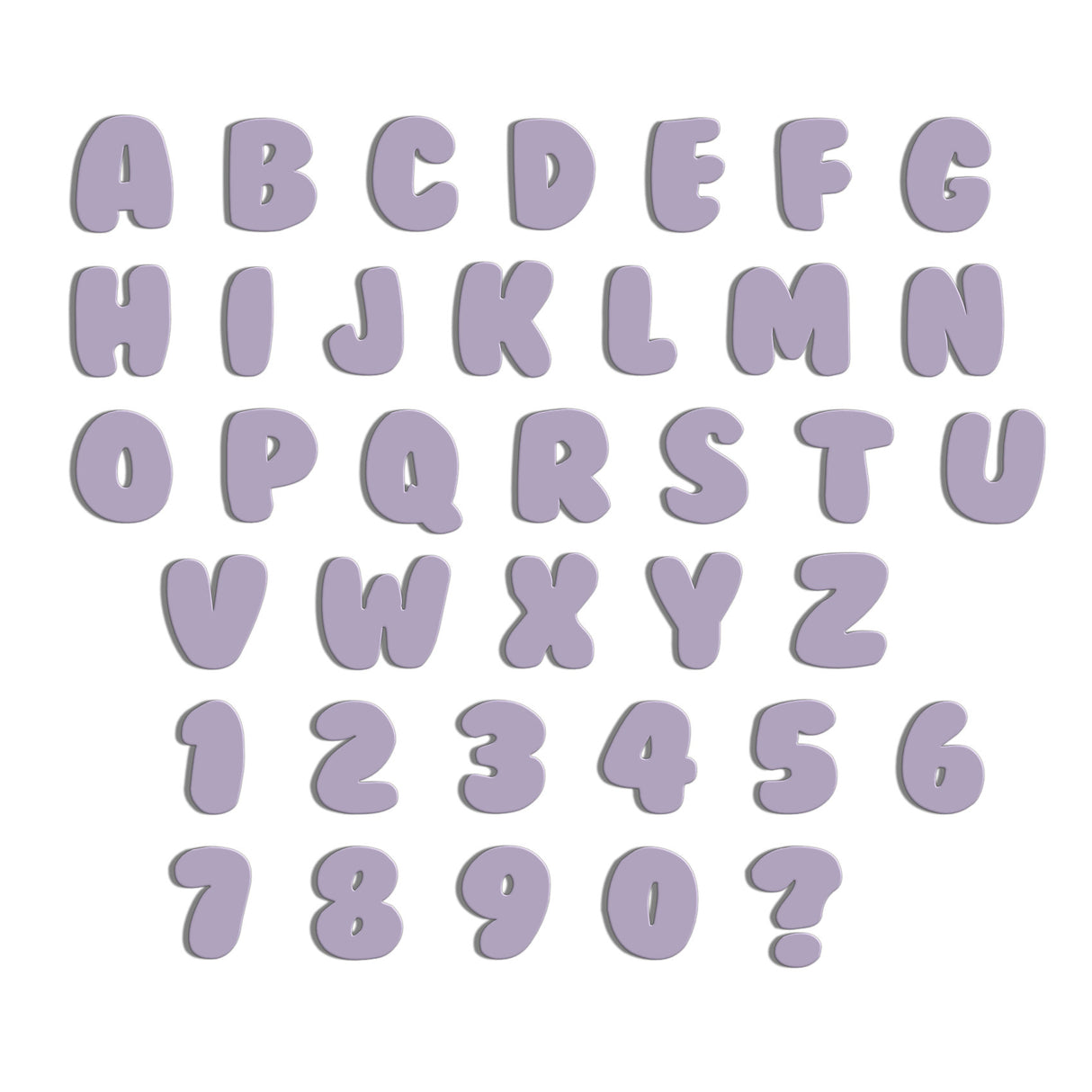 Acrylic Bubble Font - 10cm High Letters & Numbers - 40+ Colours - Laserworksuk