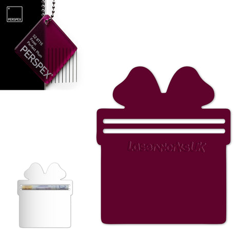 Acrylic Present Money Holder (Pack of 5) - Laserworksuk