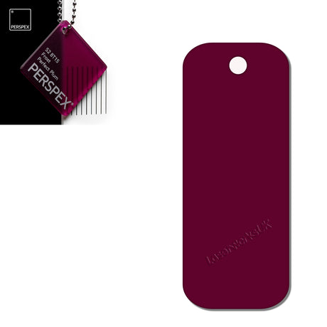 Acrylic Rectangle Keyring Blank Fobs (8cm Pack of 10) - Laserworksuk