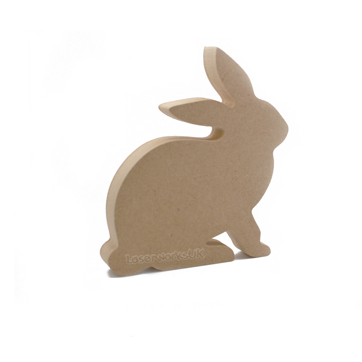 Freestanding Easter Bunny - Wooden Rabbit Craft Shapes - Laserworksuk