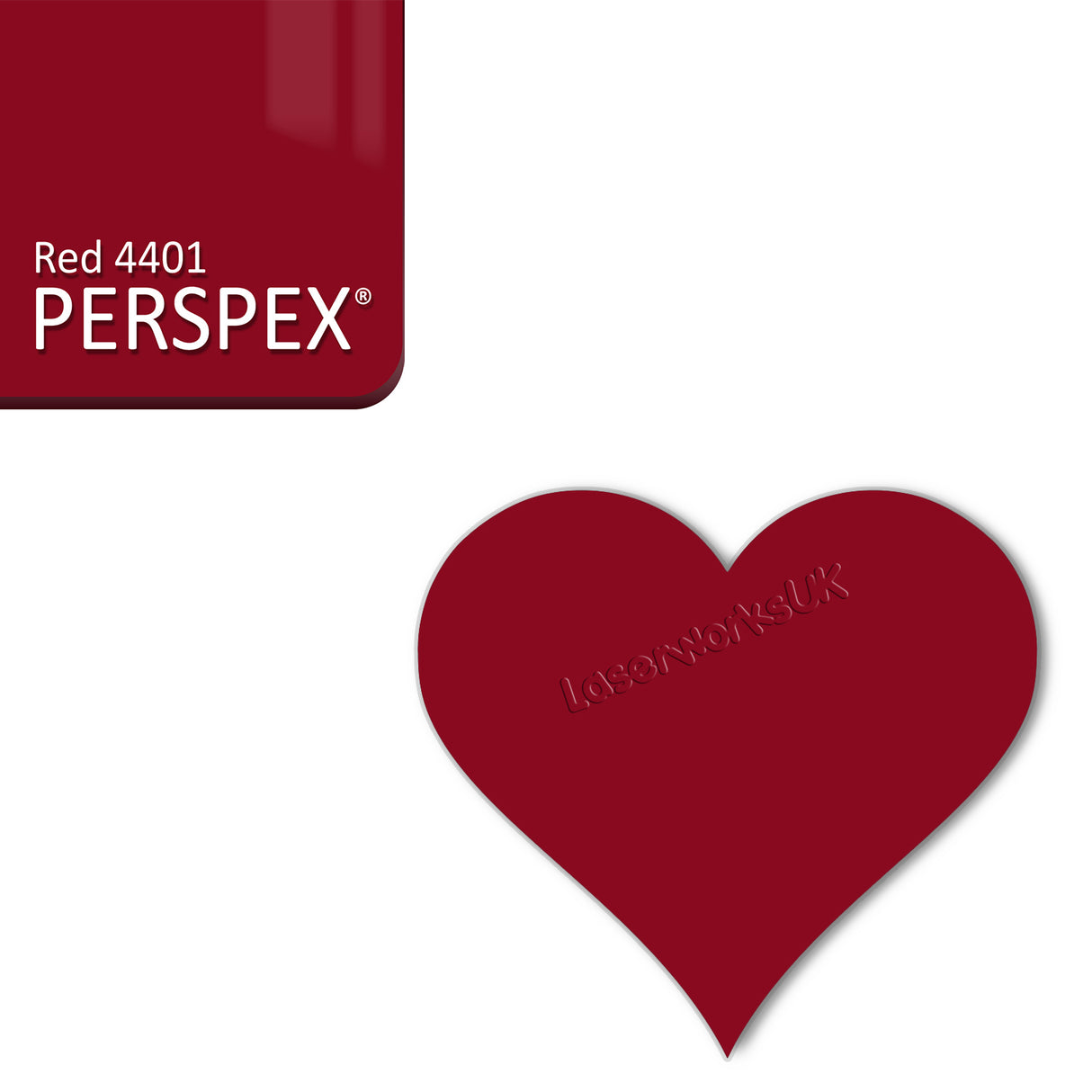 Acrylic Heart Blanks (8cm Pack of 7) - Laserworksuk