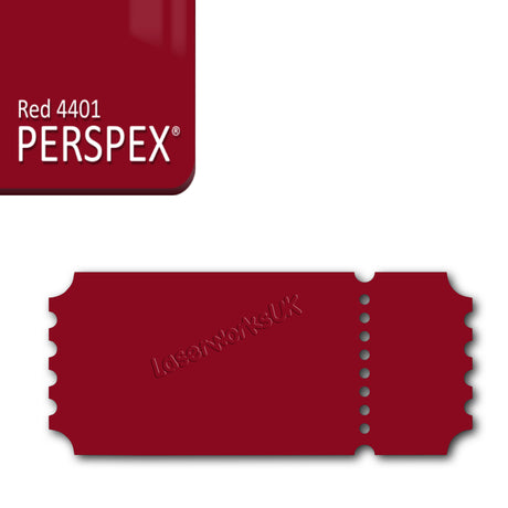 Acrylic Vintage Ticket Blanks - Laserworksuk