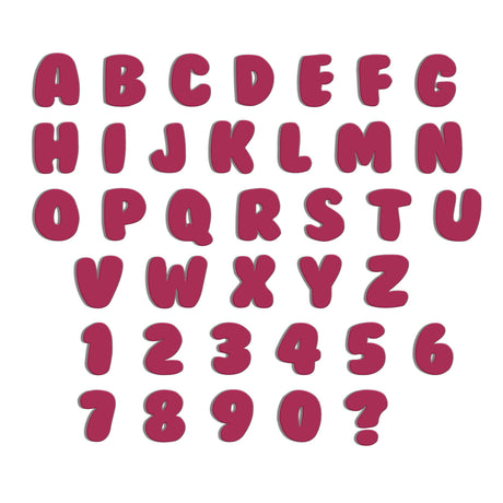 Acrylic Bubble Font - 10cm High Letters & Numbers - 40+ Colours - Laserworksuk