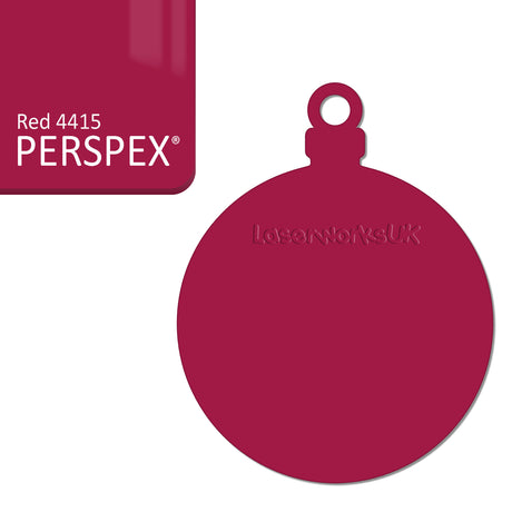 Acrylic Christmas Bauble Blanks (8cm Pack of 6) - Laserworksuk
