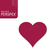 Acrylic Heart Blanks (8cm Pack of 7) - Laserworksuk