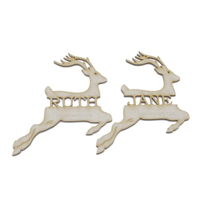 Christmas Rudolph Reindeer Baubles - LaserworksUK
